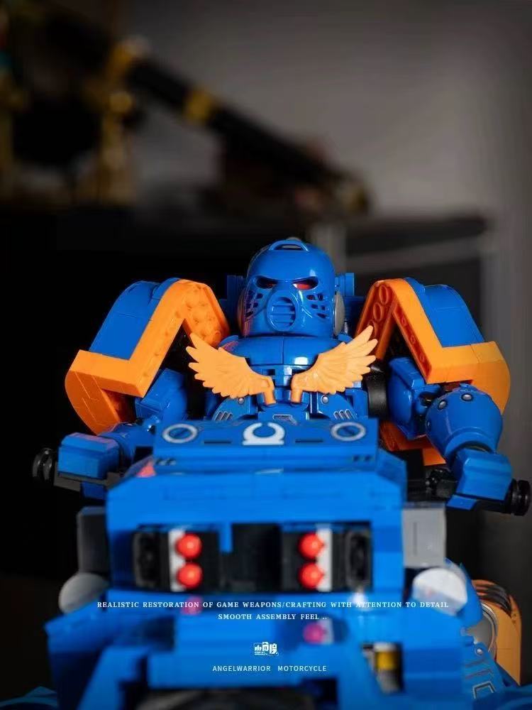 Small Angle JD124 Warhammer 40K UItramarines and Bike - YWOBB