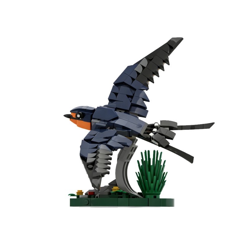 GOBRICKS MOC 256899 Barn Swallow - YWOBB