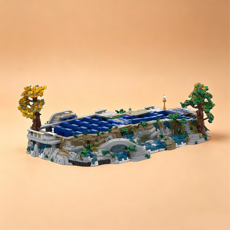 GOBRICKS MOC 243472 Rivendell Display Base - YWOBB