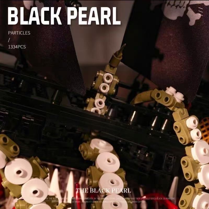 Small Angle JD143 BLACK PEARL Legendary Pirate Ship - YWOBB