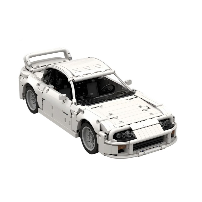 GOBRICKS MOC 210705 Toyota Supra MK4 1:12 White - YWOBB