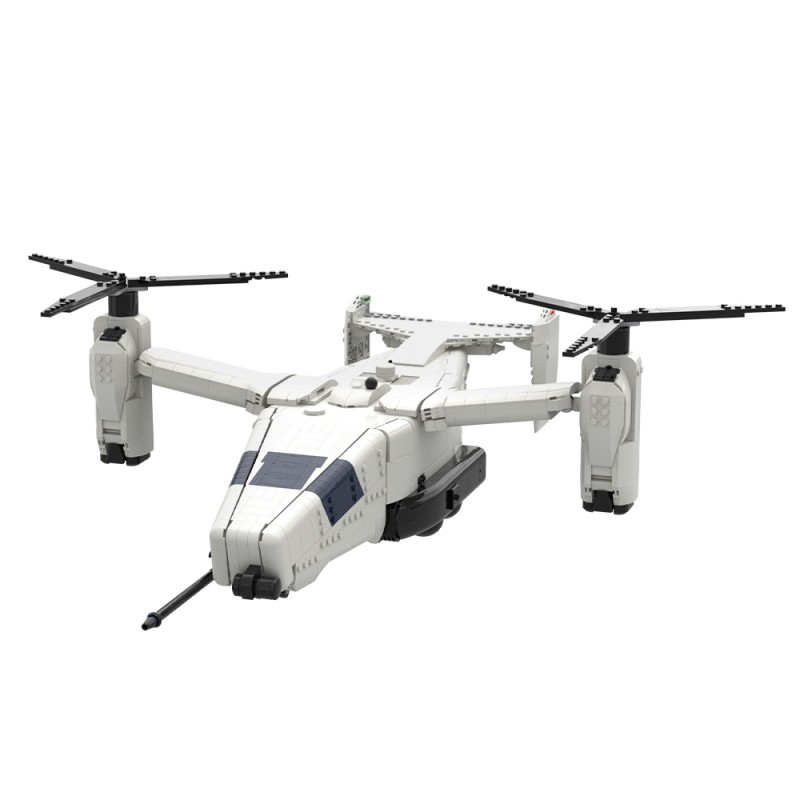 GOBRICKS MOC 245909 FMAV CONCEPT Futuristic Mulitrole Aerial Vehicle - YWOBB