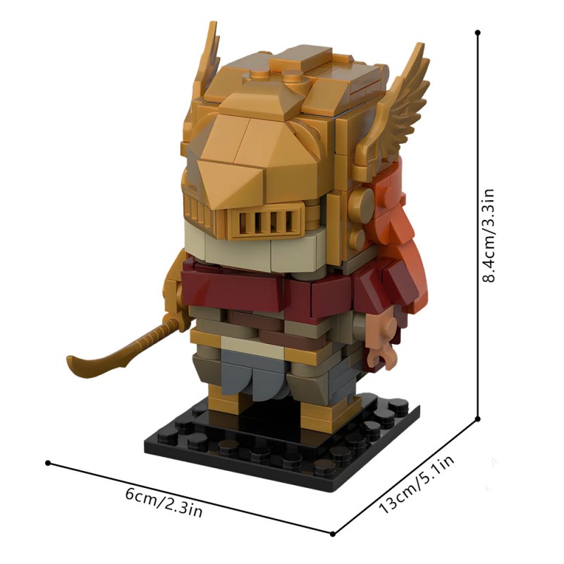 GOBRICKS MOC 239867 Elden Ring- Malenia, Blade of Miquella Brickheadz - YWOBB