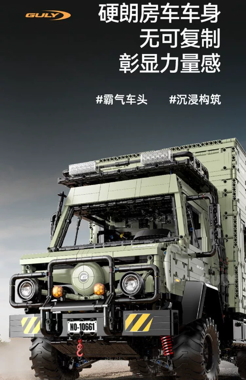 GULY 10661 1:8 Off‑Road Camper Unimog - YWOBB