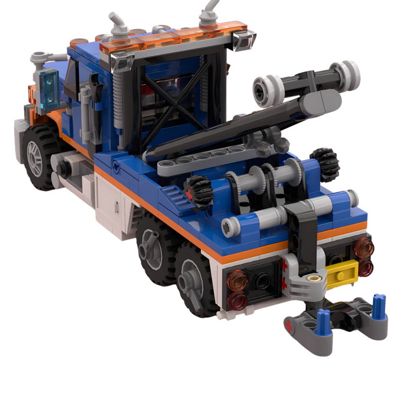 GOBRICKS MOC 209068 Heavy Wrecker Tow Truck - YWOBB