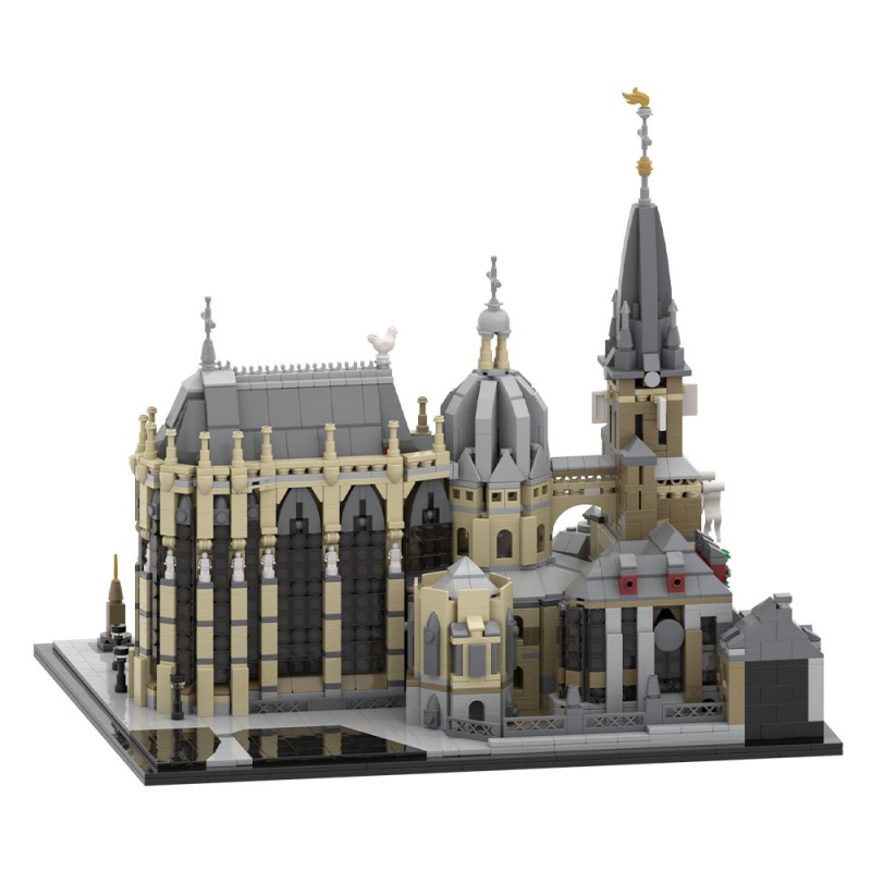 GOBRICKS MOC A1915 Aachen Cathedral  mausoleum of Charlemagne - YWOBB