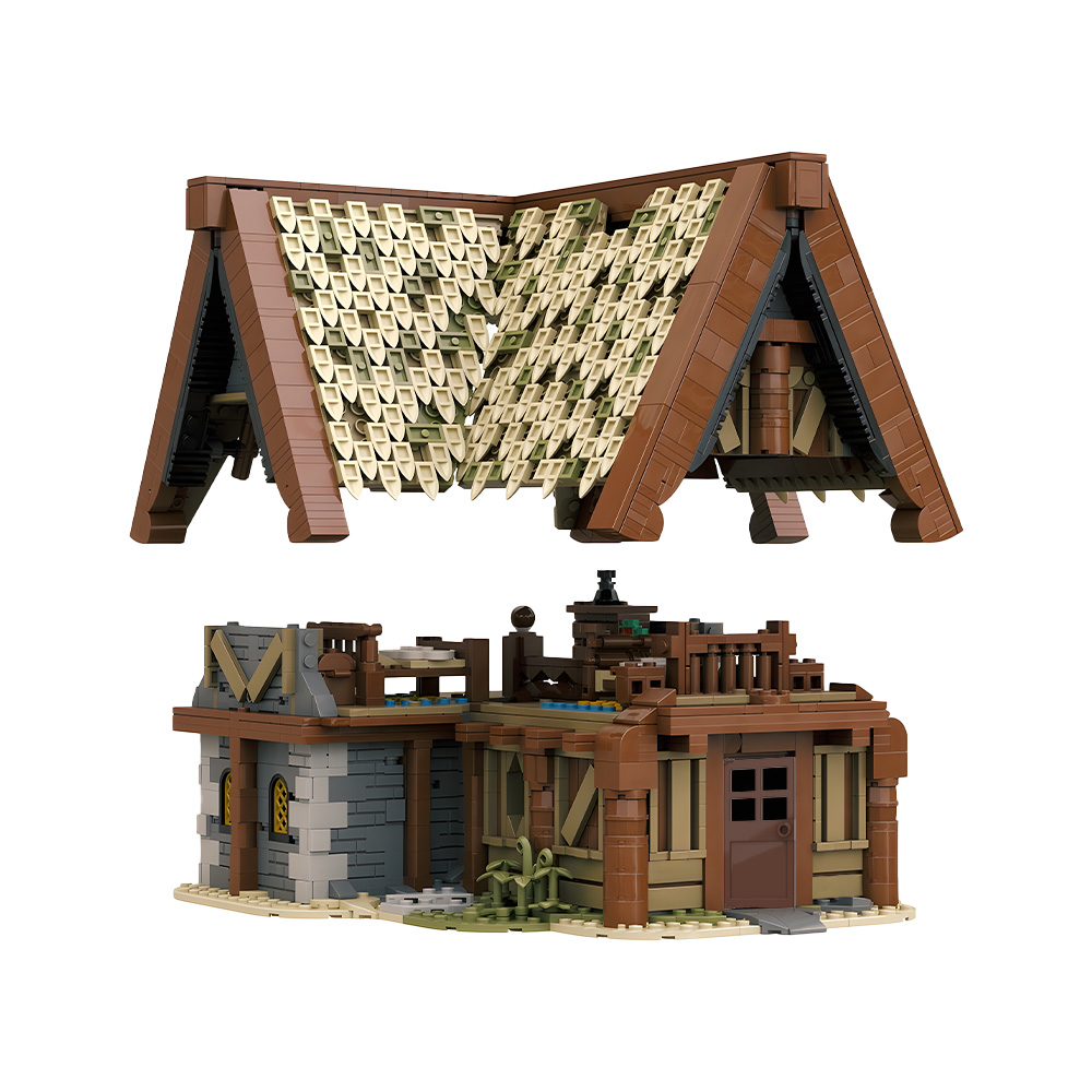 GOBRICKS MOC 206390 Skyrim Whiterun Breezehome house - YWOBB