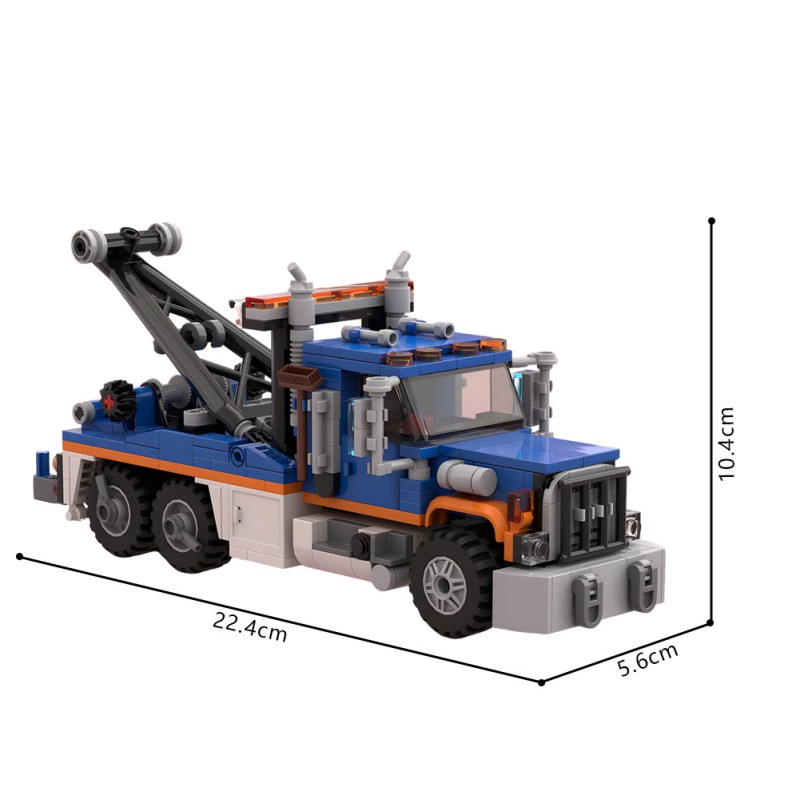 GOBRICKS MOC 209068 Heavy Wrecker Tow Truck - YWOBB