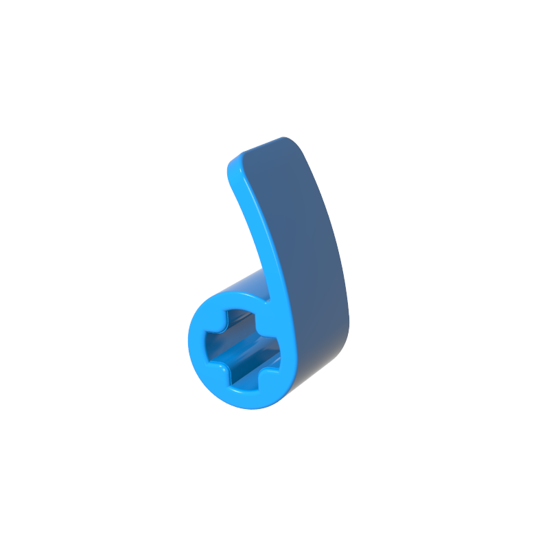 GOBRICKS GDS-90607 Technic Panel Curved 2 x 1 x 1 - YWOBB