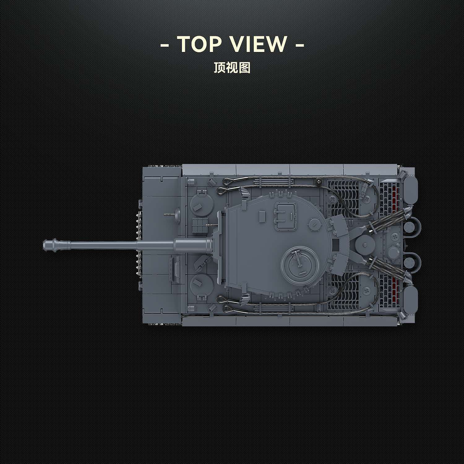 QuanGuan 100335 1:28 Tiger I Early No.332 Tank - YWOBB