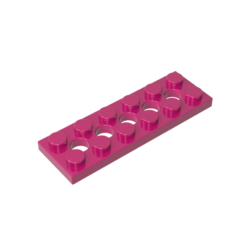 GOBRICKS GDS-698  Plate 2 x 6 with 5 Holes - YWOBB
