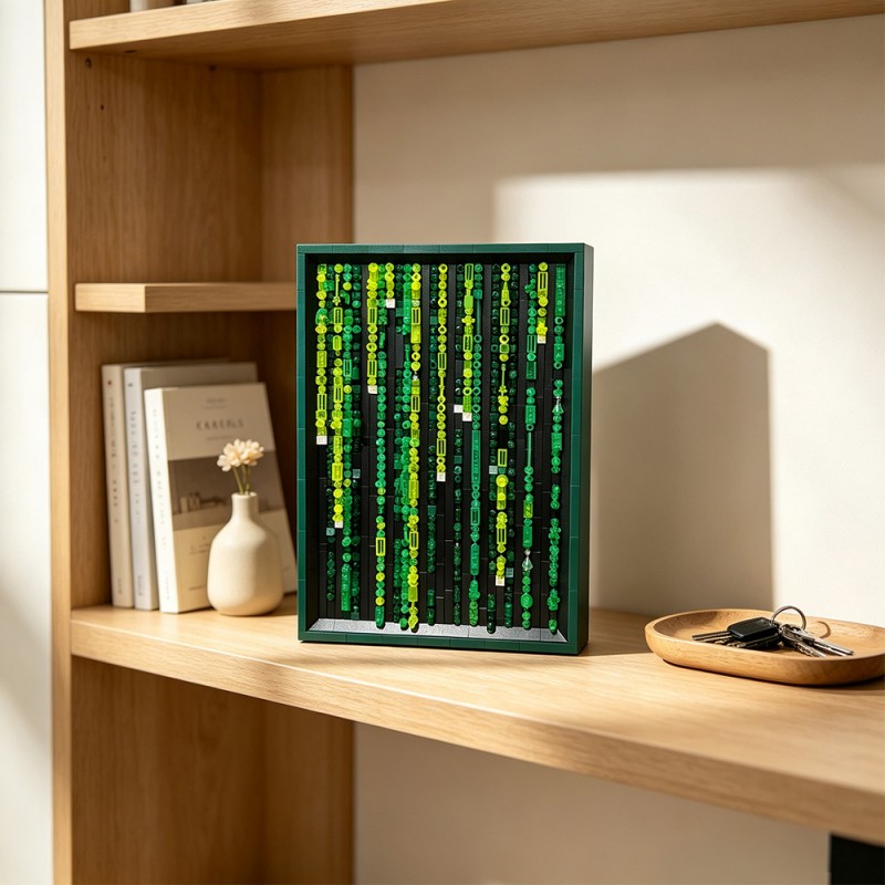 GOBRICKS MOC 258247 The Matrix Code Poster - YWOBB