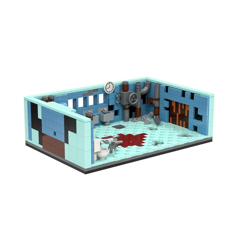 GOBRICKS MOC S1047 Saw Bathroom Scene - YWOBB