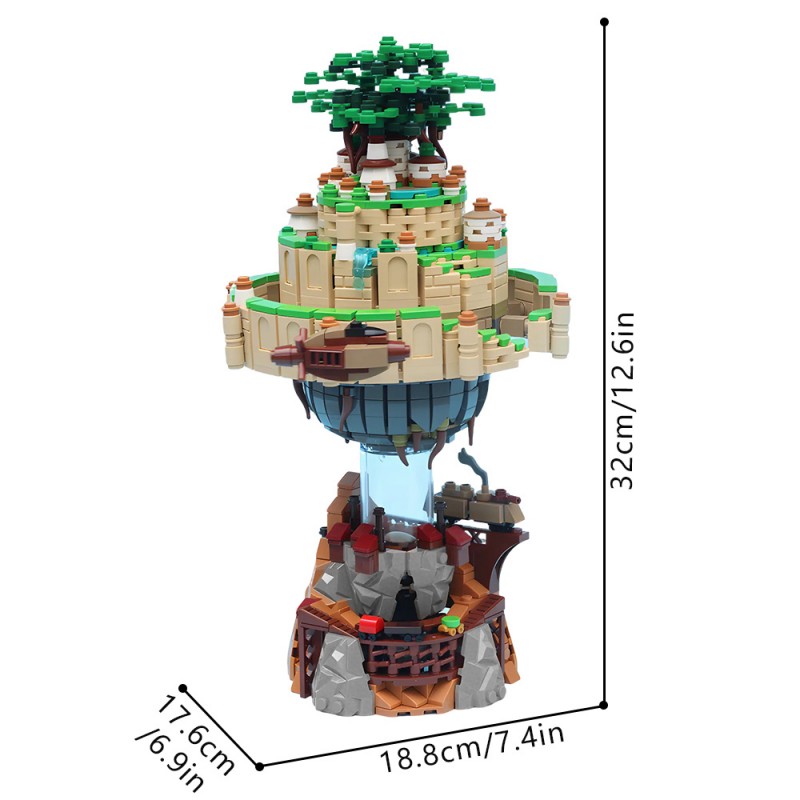 GOBRICKS MOC 258969 Castle in the Sky - YWOBB