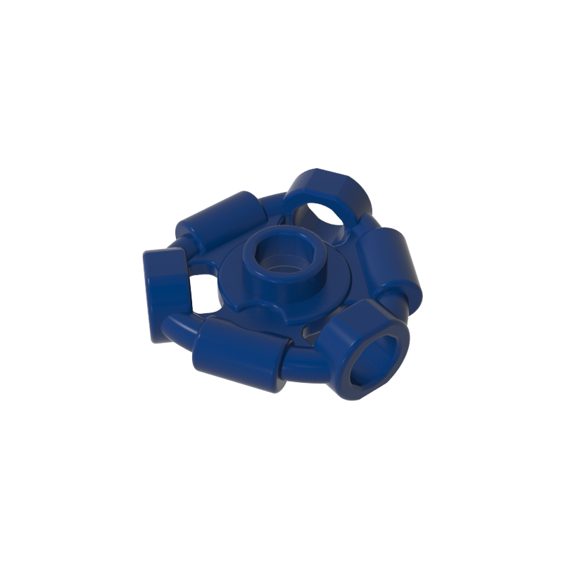 GOBRICKS GDS-90299 Minifigure Weapon Holder Ring with 3 Bars and 3 Bar Holes (Ninjago Aeroblade Center) - Hollow Stud - YWOBB