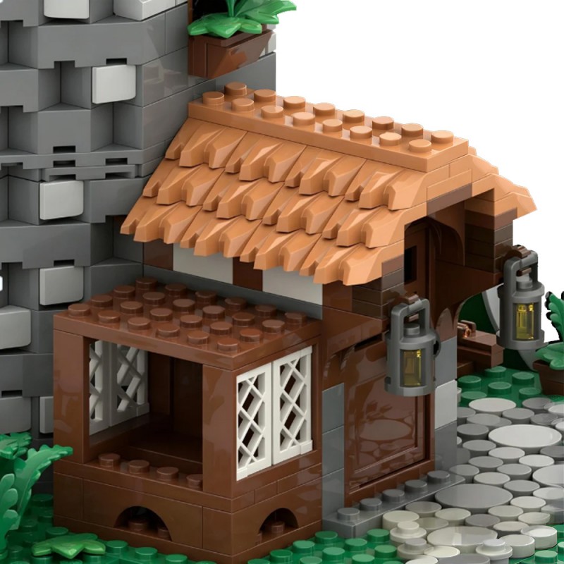 GOBRICKS MOC 243065 Pigeon keeper's house - YWOBB