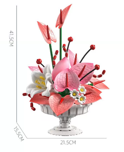 JIE STAR X88055 Blossoming Heart Floral Arrangement - YWOBB