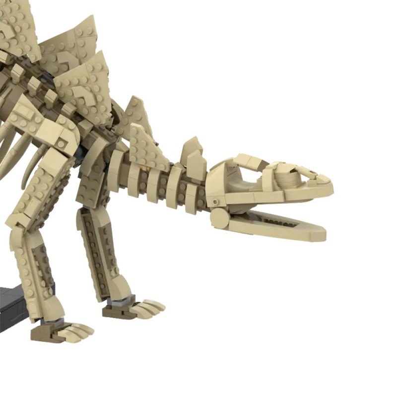 GOBRICKS MOC 251184 Stegosaurus fossi - YWOBB