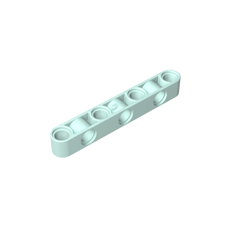 GOBRICKS GDS-1592 Liftarm Modified Perpendicular Holes Thick 1 x 7 - YWOBB