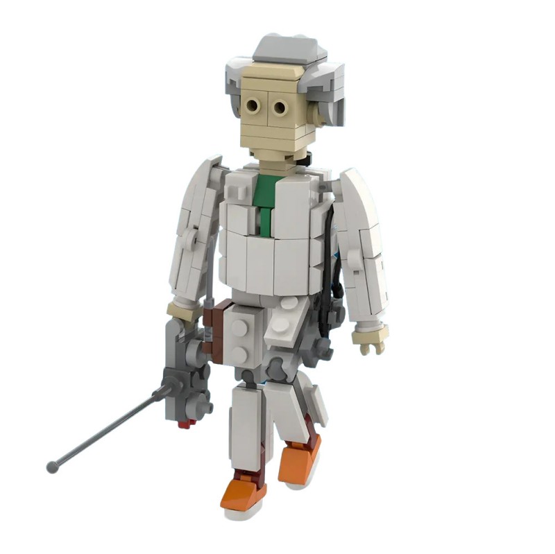 GOBRICKS MOC 211181 Doc Emmett Brown with RC Back to the future - YWOBB