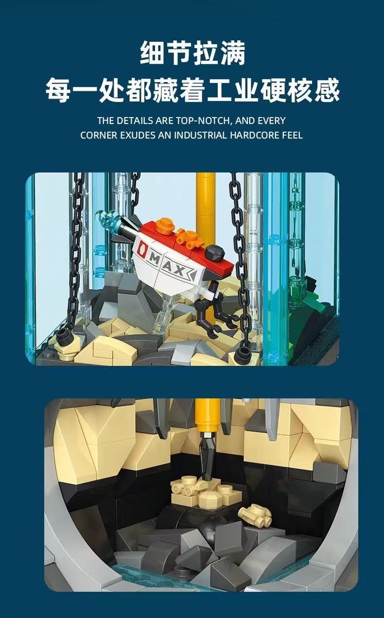 JIE STAR JJ9215 Miniature Offshore Drilling Scene - YWOBB