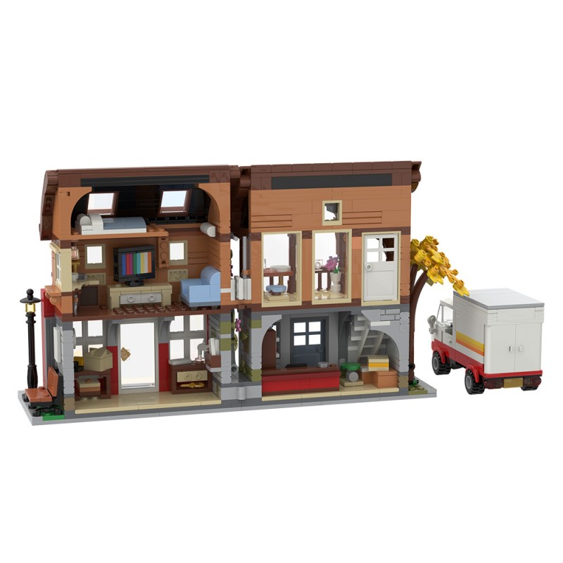 GOBRICKS MOC 256725 The Red Postal Street - YWOBB