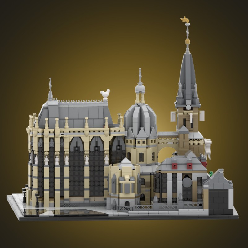 GOBRICKS MOC A1915 Aachen Cathedral  mausoleum of Charlemagne - YWOBB