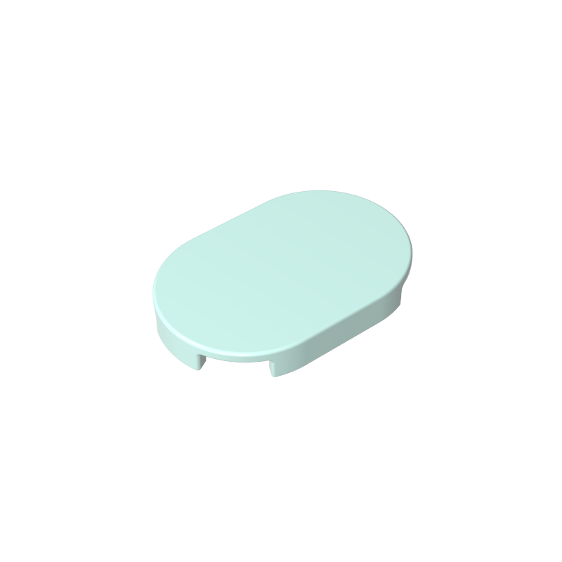 GOBRICKS GDS-2132 Tile Round 2 x 4 Oval - YWOBB