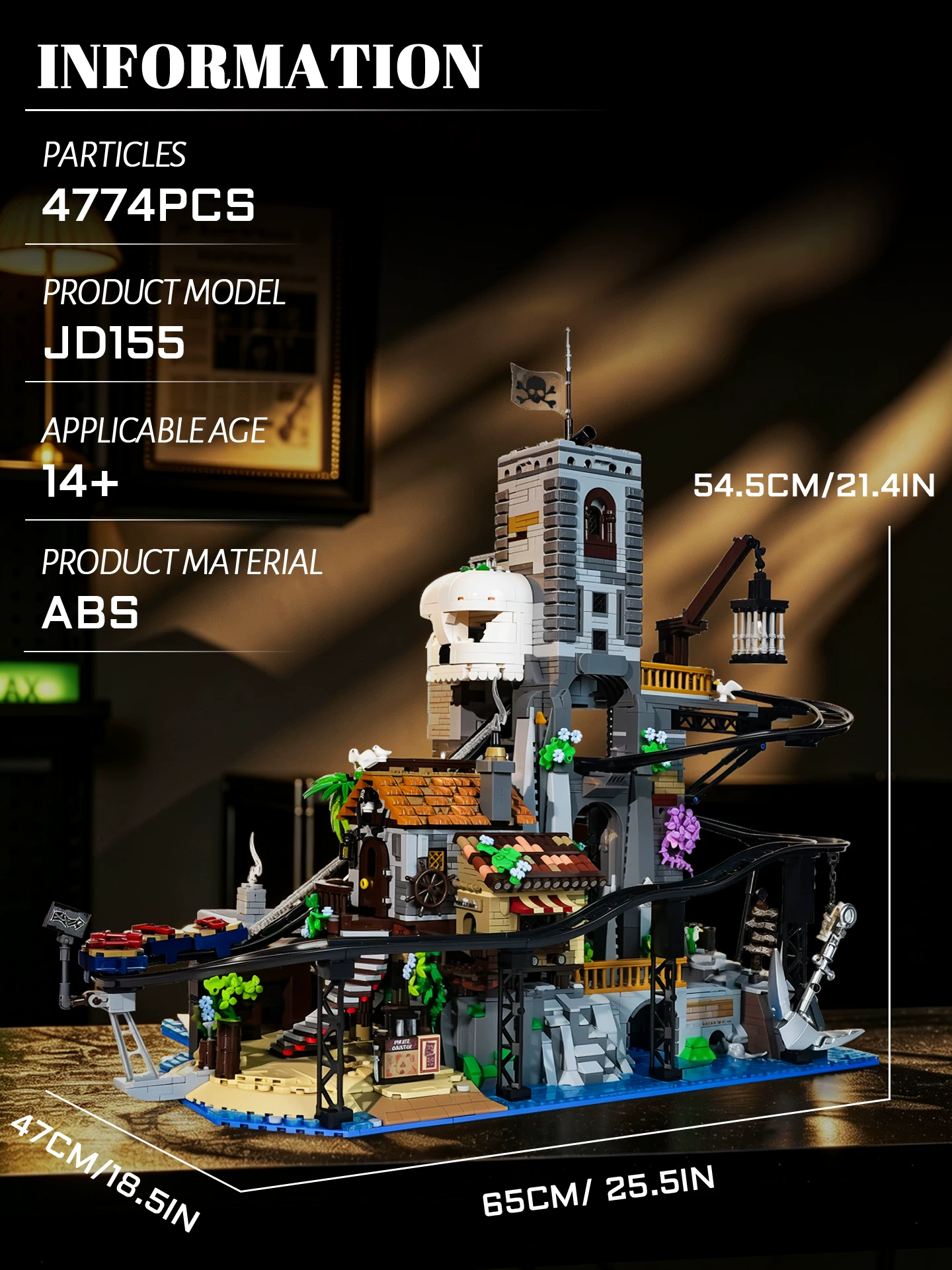 Small Angle JD155 PIRATE ROLLER COASTER - YWOBB