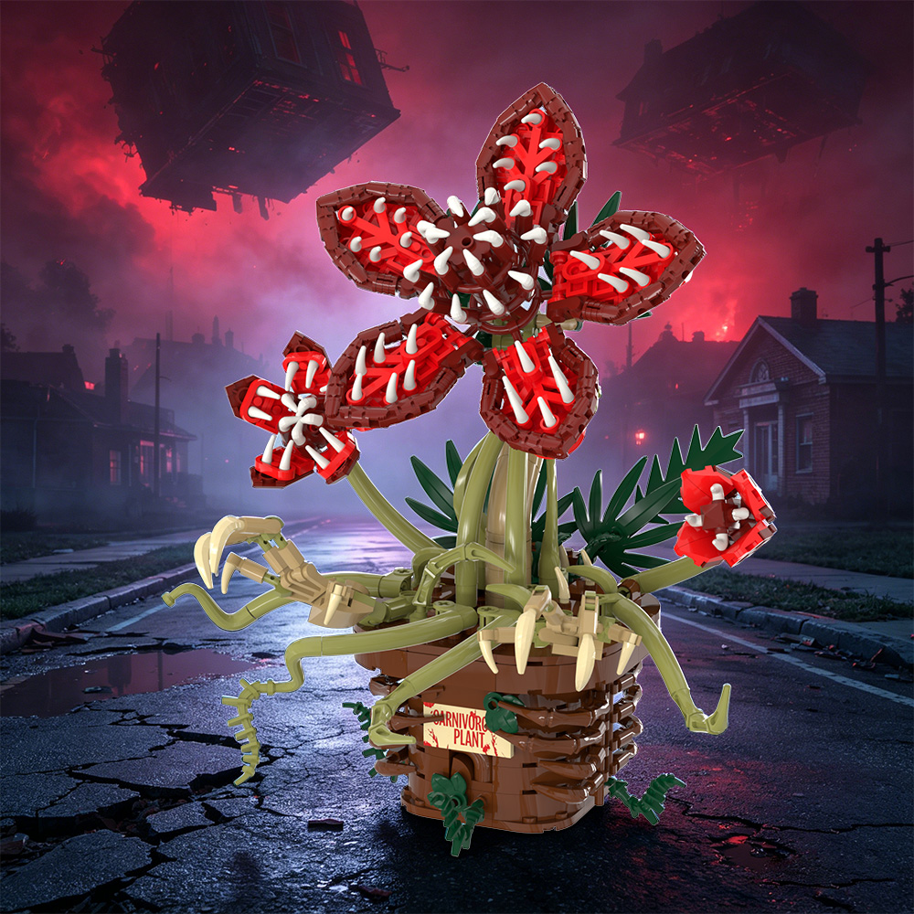 GOBRICKS MOC S1004 Stranger Things Flower - YWOBB