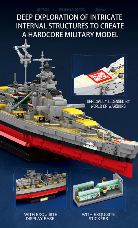 Reobrix 77051 BISMARCK BATTLESHIP - YWOBB