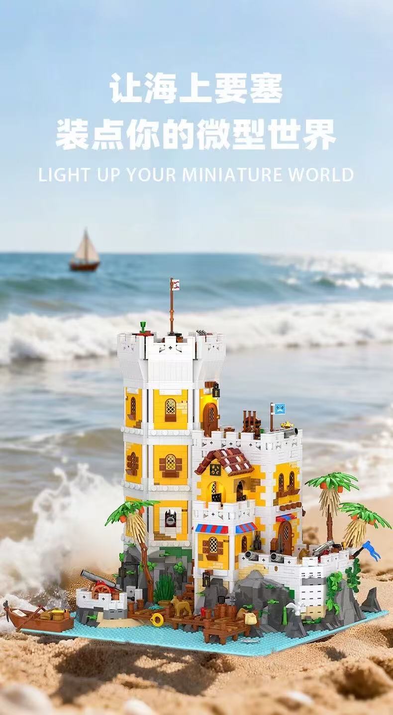 Xbert 66095 Sea Fortress with Lights - YWOBB