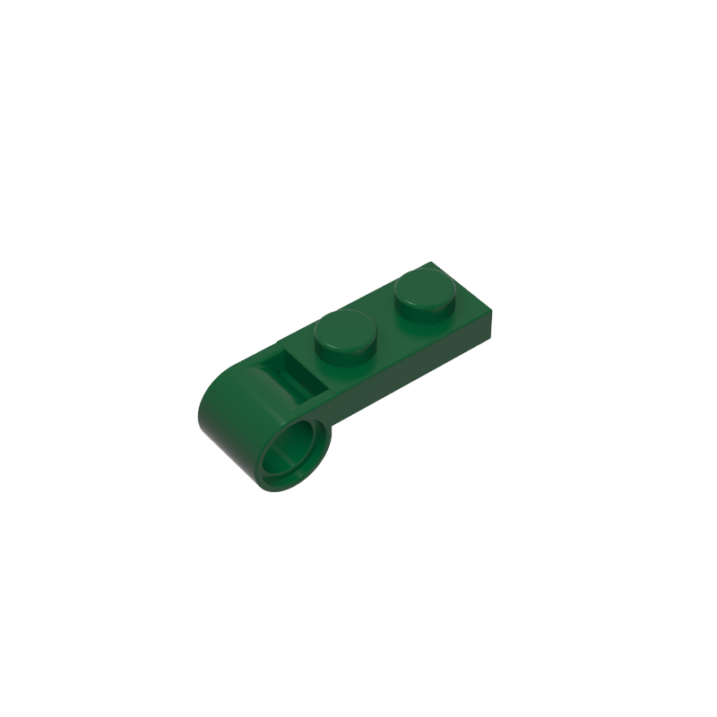 GOBRICKS GDS-90550 Plate Modified 1 x 2 with Pin Hole on End - YWOBB