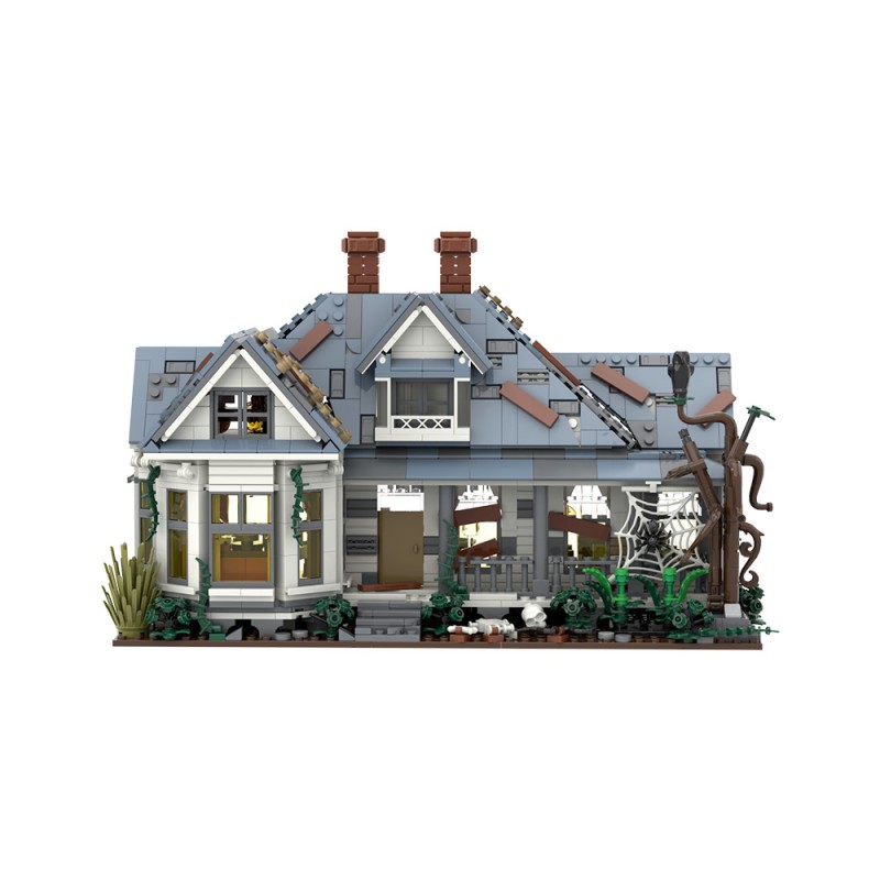GOBRICKS MOC S1033 Maniac killer house - YWOBB
