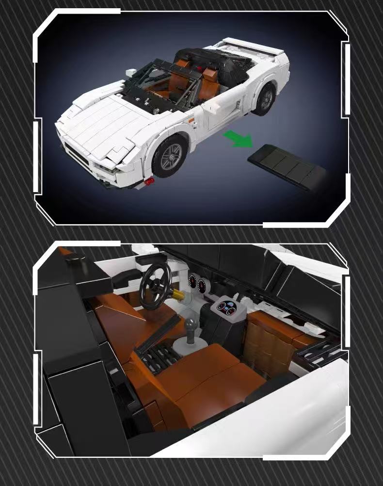 Mould King 10271 1990 NSX sports car - YWOBB