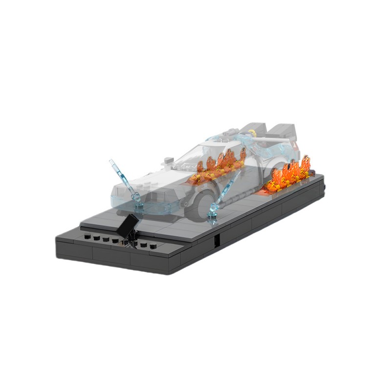 GOBRICKS MOC 250098 77256 Time Machine Display Stands - YWOBB