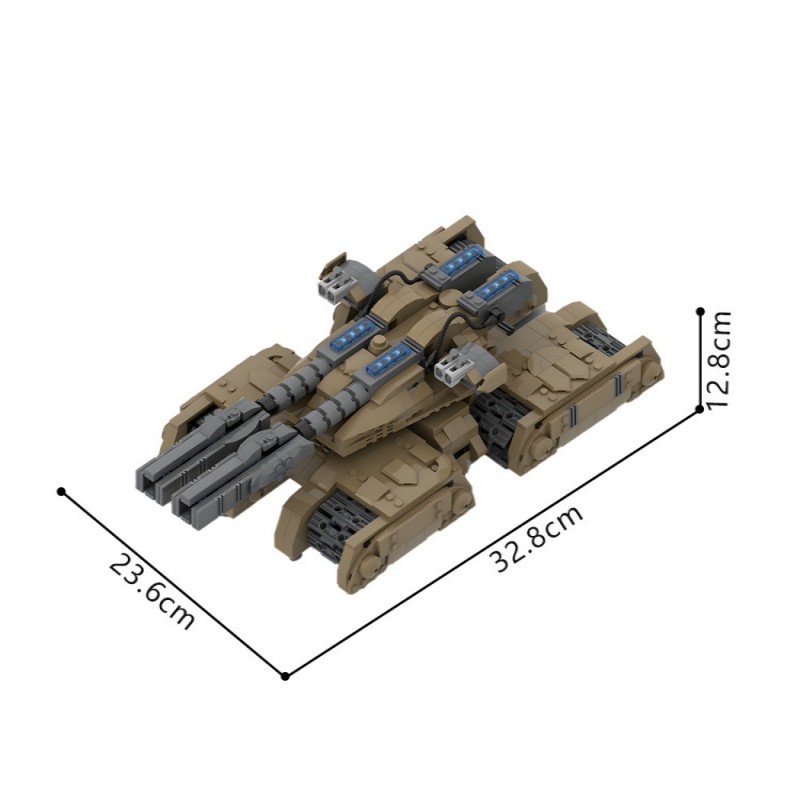 GOBRICKS MOC 250441 Mammoth Tank Mk.III Railgun Variant - YWOBB