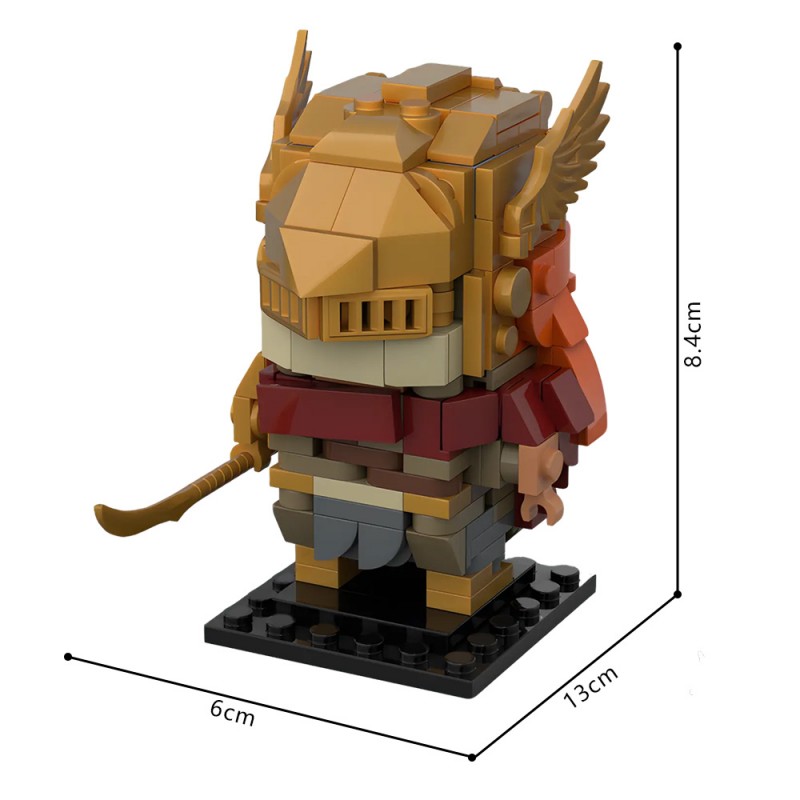GOBRICKS MOC 239867 Elden Ring- Malenia, Blade of Miquella Brickheadz - YWOBB