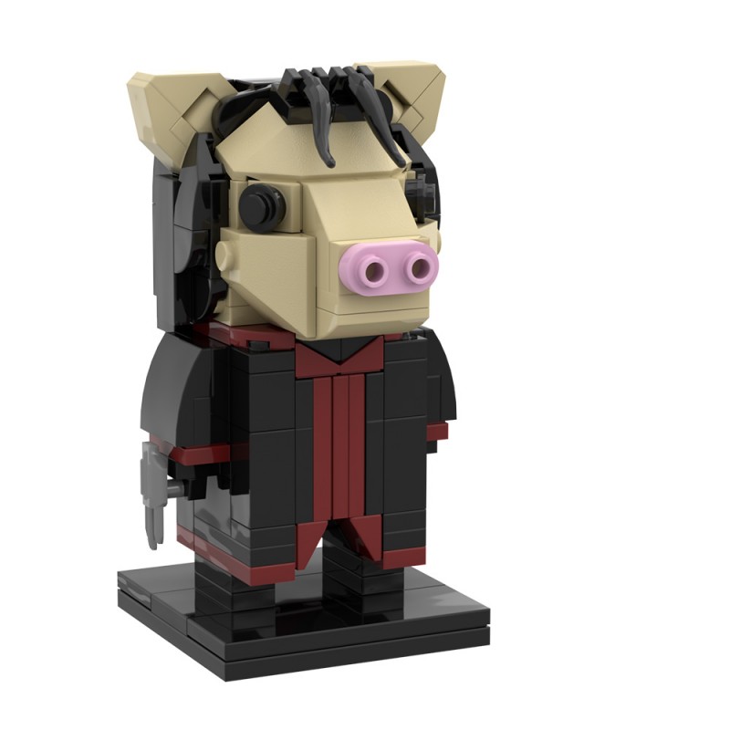 GOBRICKS MOC S0099 Saw-Pig Mask - YWOBB
