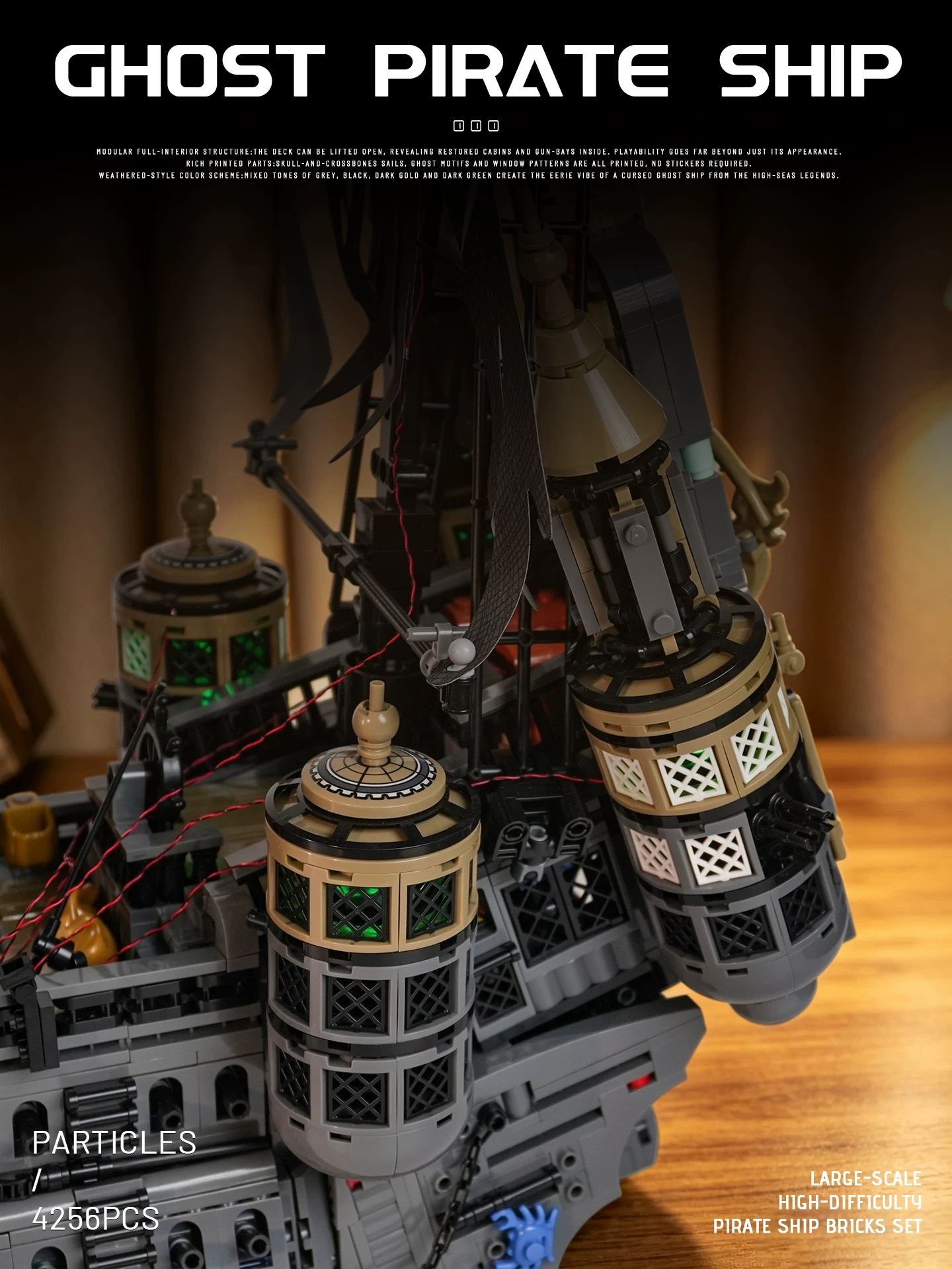 Small Angle JD146 GHOST Pirate Ship - YWOBB