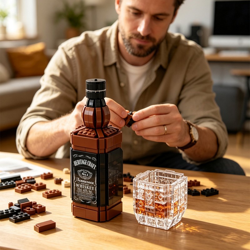 GOBRICKS MOC S1116 Wine bottle - YWOBB
