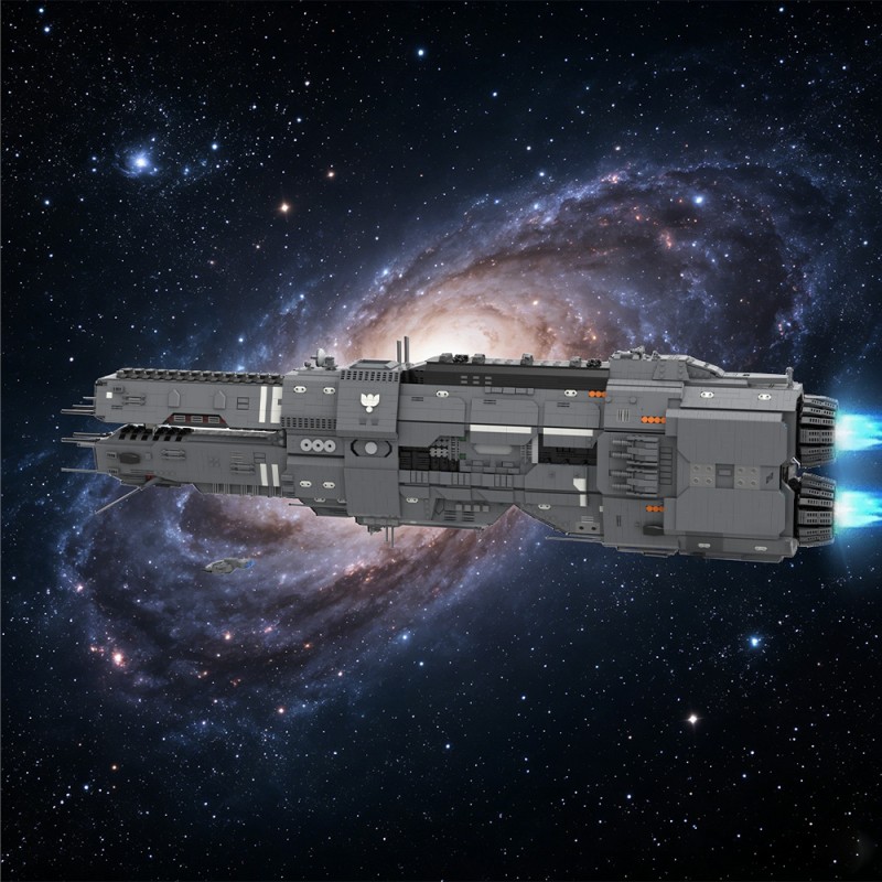 GOBRICKS MOC 243432 Artemis-class Battlecruiser - UNSC Artemis Agrotera - YWOBB