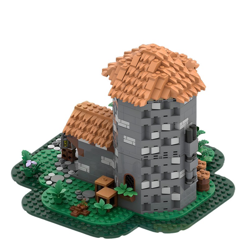 GOBRICKS MOC 243065 Pigeon keeper's house - YWOBB