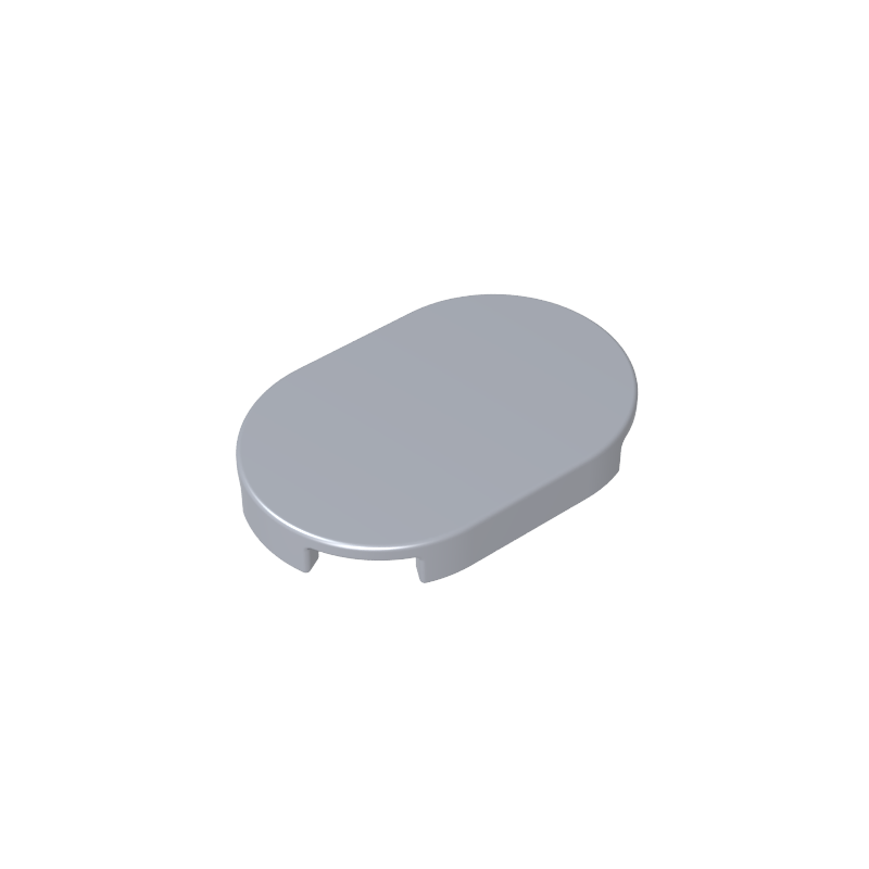 GOBRICKS GDS-2132 Tile Round 2 x 4 Oval - YWOBB