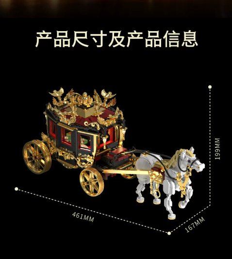 HUIYOYOYI H1042 MEDIEVAL ROYAL CARRIAGE - YWOBB