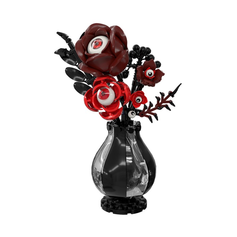GOBRICKS MOC S1059 Gothic eye flower - YWOBB