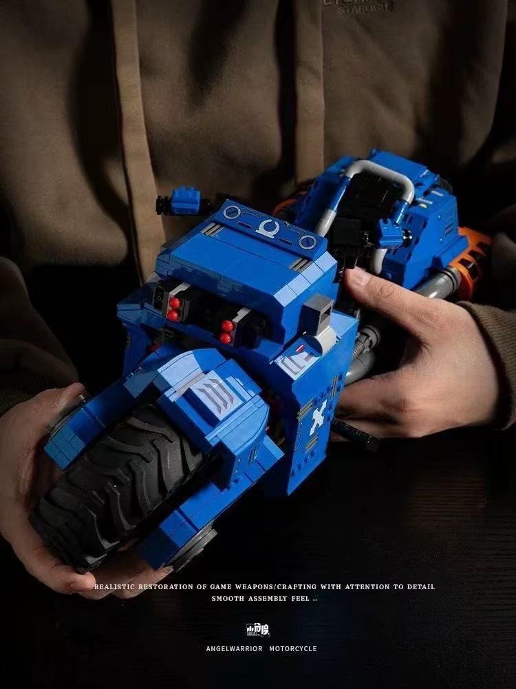 Small Angle JD124 Warhammer 40K UItramarines and Bike - YWOBB