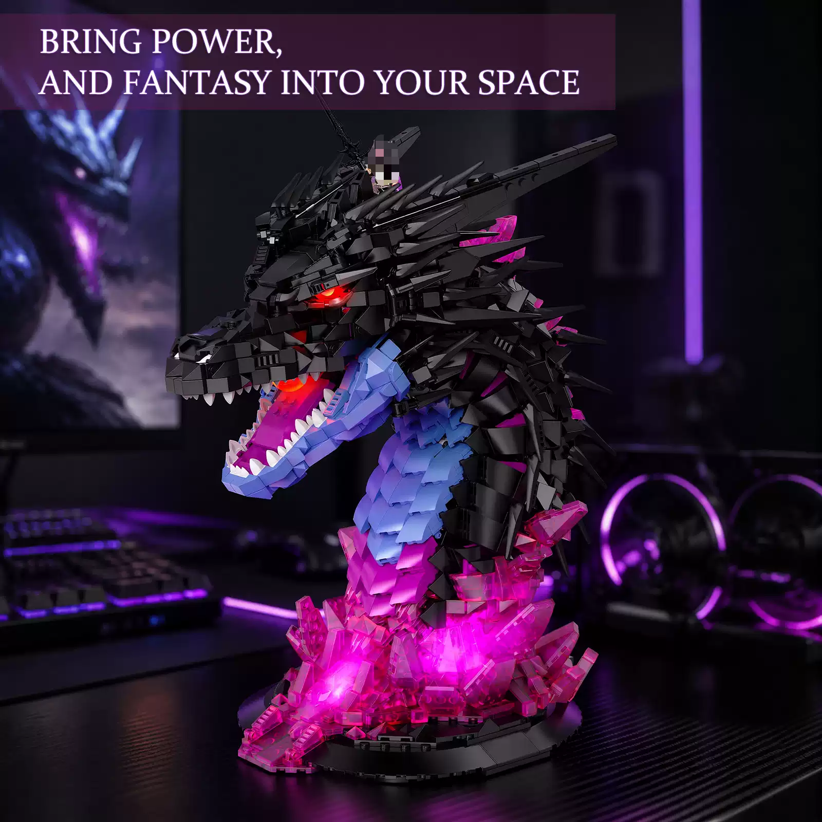 JMBricklayer 70014 SHADOW DRAGON HEAD - YWOBB