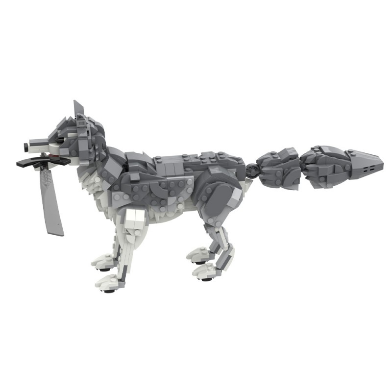 GOBRICKS MOC 244009 Dark Souls Great Grey Wolf Sif - YWOBB