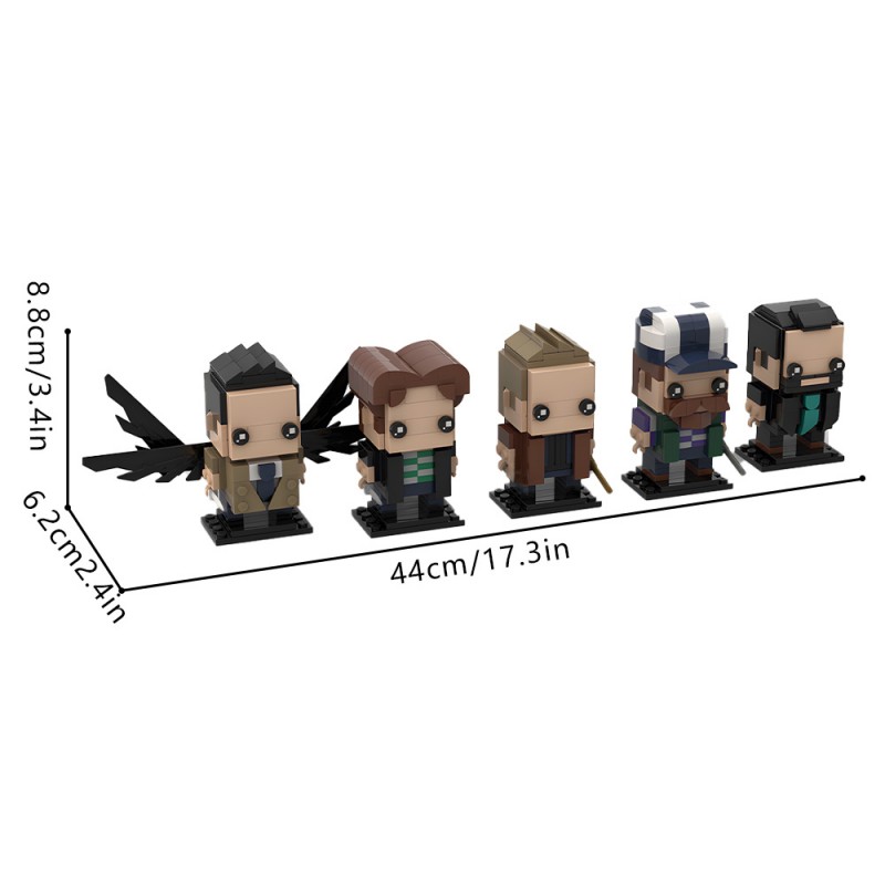 GOBRICKS MOC 216538 Supernatural BrickHeadz 5-in-1 bundle - YWOBB